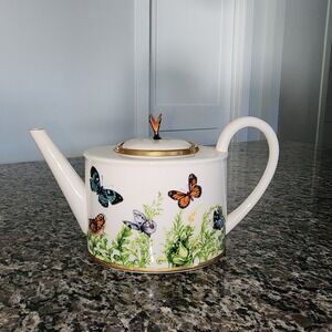 Burton + BURTON Butterfly Teapot Wings of Grace Cottagecore Decor Easter Spring
